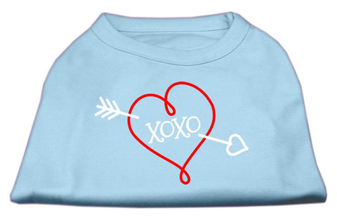 XOXO Screen Print Shirt Baby Blue XL (16)