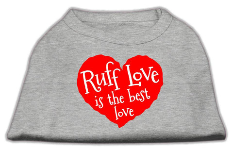Ruff Love Screen Print Shirt Grey Sm (10)