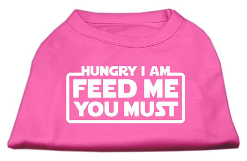 Hungry I am Screen Print Shirt Bright Pink Med (12)