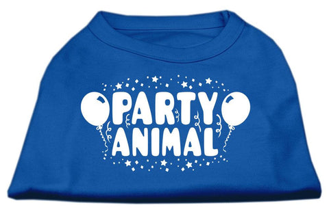 Party Animal Screen Print Shirt Blue Lg (14)