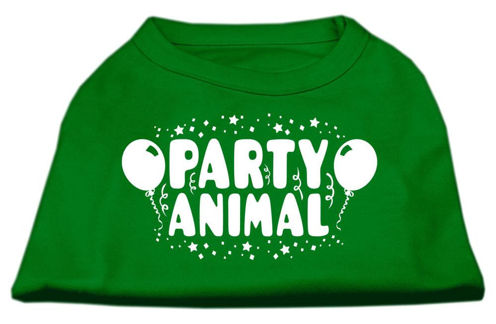 Party Animal Screen Print Shirt Emerald Green XXXL (20)