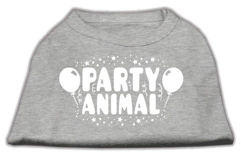 Party Animal Screen Print Shirt Grey XXXL (20)