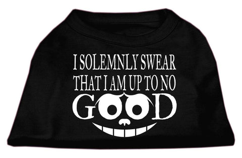 Up to No Good Screen Print Shirt Black Lg (14)