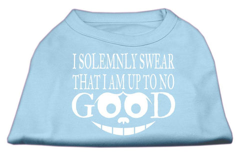 Up to No Good Screen Print Shirt Baby Blue Med (12)