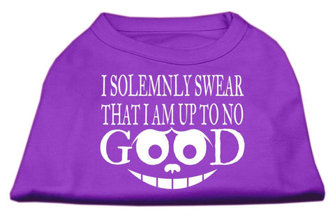 Up to No Good Screen Print Shirt Purple Sm (10)