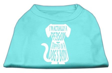 Trapped Screen Print Shirt Aqua XS (8)