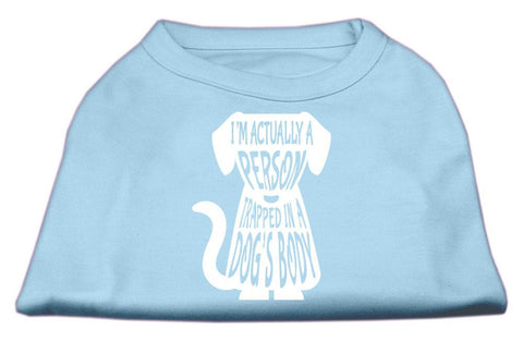 Trapped Screen Print Shirt Baby Blue XS (8)