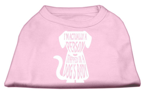 Trapped Screen Print Shirt Light Pink XXXL (20)