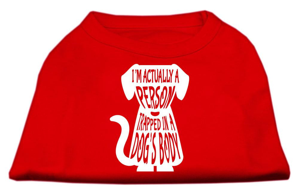 Trapped Screen Print Shirt Red XXXL (20)