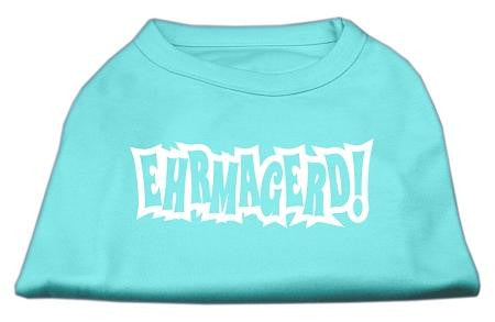 Ehrmagerd Screen Print Shirt Aqua Lg (14)