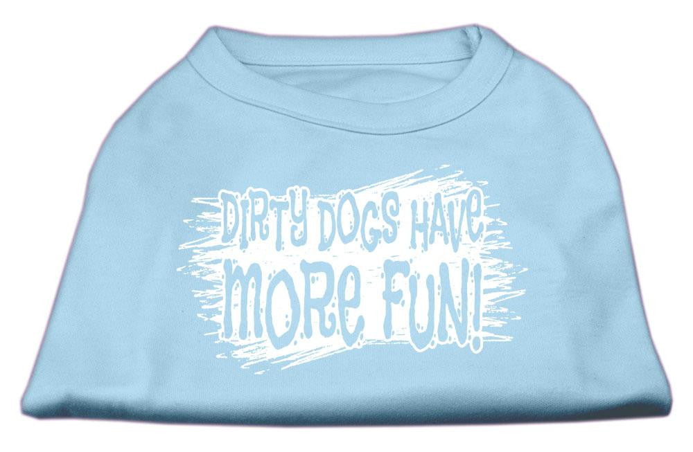 Dirty Dogs Screen Print Shirt Baby Blue Lg (14)