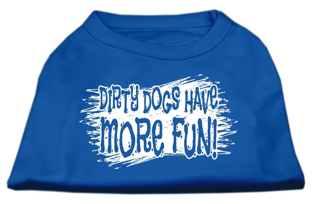 Dirty Dogs Screen Print Shirt Blue Lg (14)