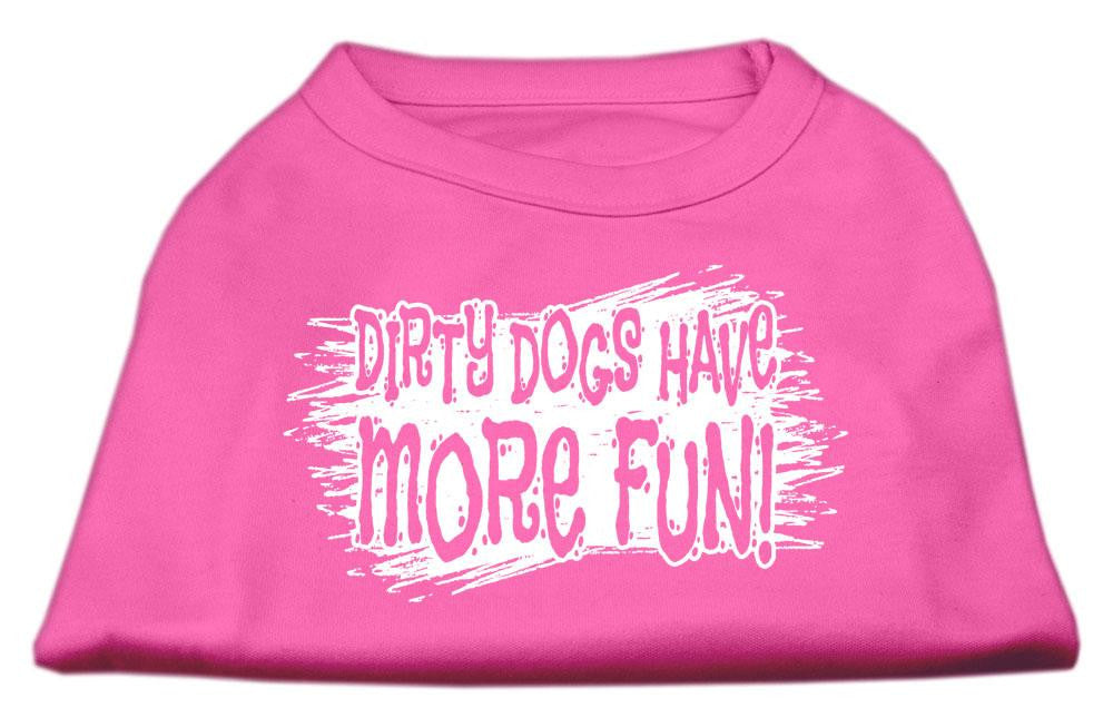 Dirty Dogs Screen Print Shirt Bright Pink Lg (14)