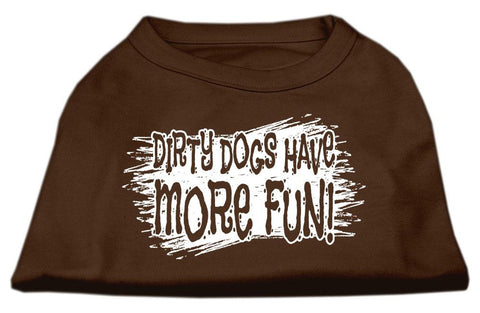 Dirty Dogs Screen Print Shirt Brown Lg (14)