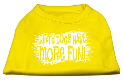 Dirty Dogs Screen Print Shirt Yellow Lg (14)