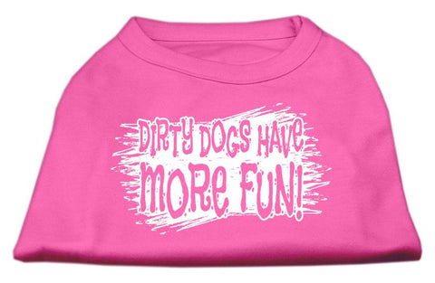 Dirty Dogs Screen Print Shirt Bright Pink Med (12)