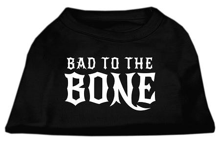 Bad to the Bone Dog Shirt Black Sm (10)