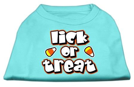 Lick Or Treat Screen Print Shirts Aqua L (14)