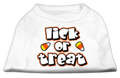 Lick Or Treat Screen Print Shirts White S (10)