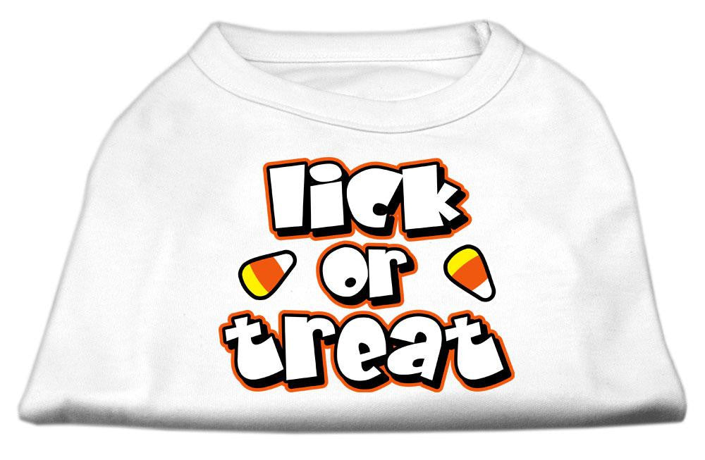 Lick Or Treat Screen Print Shirts White XXXL(20)