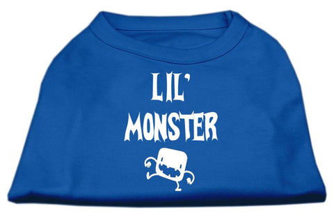 Lil Monster Screen Print Shirts Blue Lg (14)