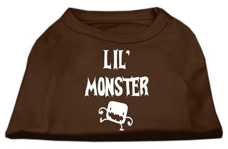 Lil Monster Screen Print Shirts Brown Lg (14)