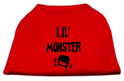 Lil Monster Screen Print Shirts Red Lg (14)