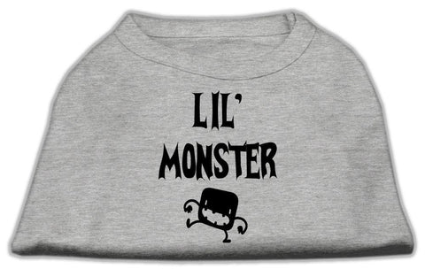 Lil Monster Screen Print Shirts Grey Med (12)