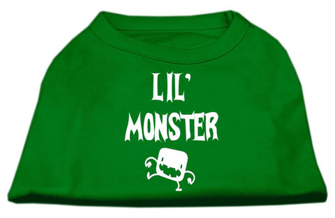 Lil Monster Screen Print Shirts Emerald Green XXL (18)