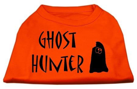 Ghost Hunter Screen Print Shirt Orange Sm (10)