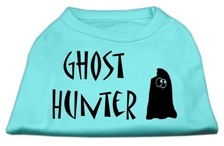 Ghost Hunter Screen Print Shirt Aqua with Black Lettering XXL (18)