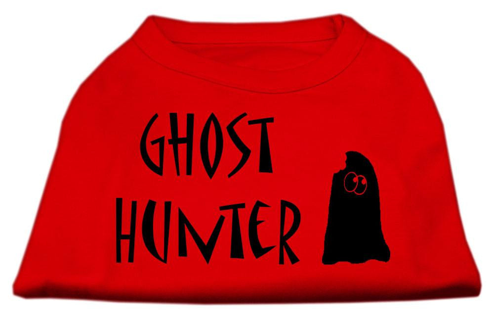 Ghost Hunter Screen Print Shirt Red with Black Lettering XXL (18)