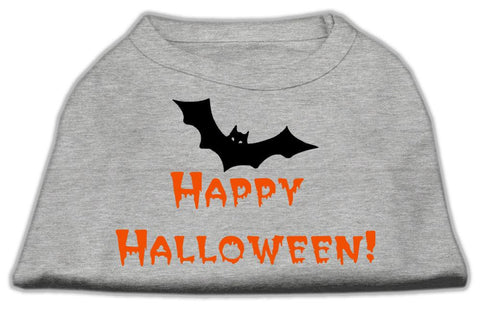 Happy Halloween Screen Print Shirts Grey L (14)