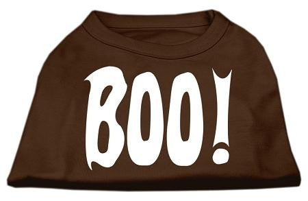 Boo! Screen Print Shirts Brown Lg (14)