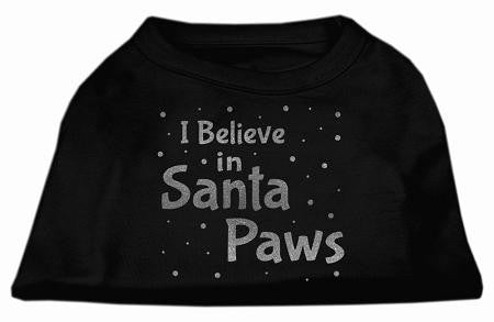 Screenprint Santa Paws Pet Shirt Black XL (16)