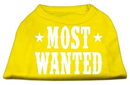 Most Wanted Screen Print Shirt Yellow Med (12)