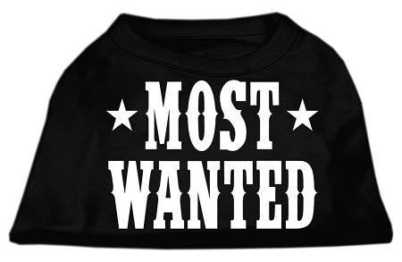 Most Wanted Screen Print Shirt Black  Sm (10)