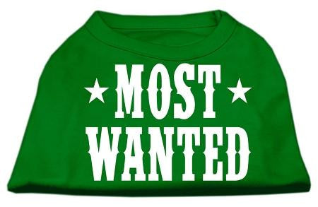 Most Wanted Screen Print Shirt Green Sm (10)