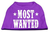 Most Wanted Screen Print Shirt Purple XS (8)