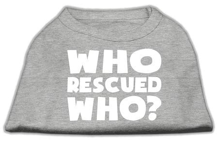 Who Rescued Who Screen Print Shirt