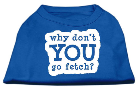 You Go Fetch Screen Print Shirt Blue Med (12)