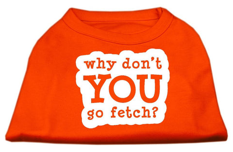 You Go Fetch Screen Print Shirt Orange XS (8)