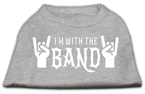 With the Band Screen Print Shirt Grey Lg (14)