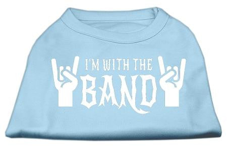 With the Band Screen Print Shirt Baby Blue XS (8)