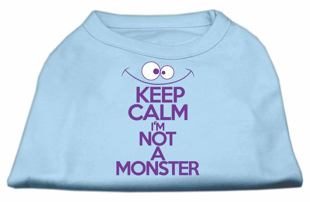 Keep Calm Screen Print Dog Shirt Baby Blue Lg (14)