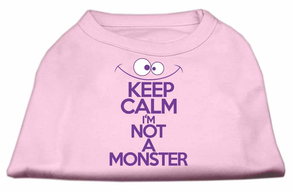 Keep Calm Screen Print Dog Shirt Light Pink Lg (14)