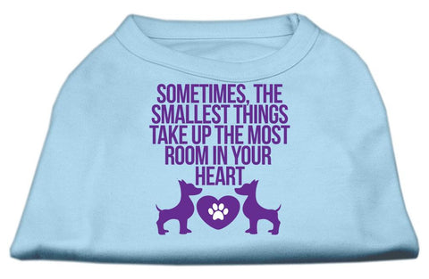 Smallest Things Screen Print Dog Shirt Baby Blue Med (12)