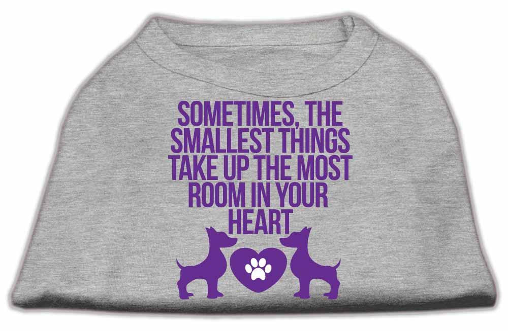 Smallest Things Screen Print Dog Shirt Grey XL (16)