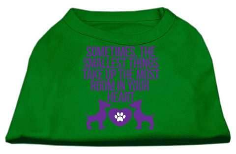 Smallest Things Screen Print Dog Shirt Green XXXL (20)