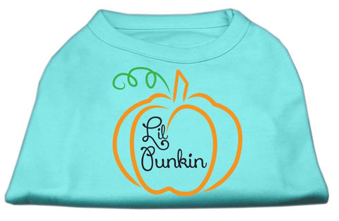 Lil Punkin Screen Print Dog Shirt Aqua Sm (10)